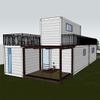 New Design Steel Prefab Prefabricated House Building Contain Hotel Flat Pack Storage Flat Pack House 
