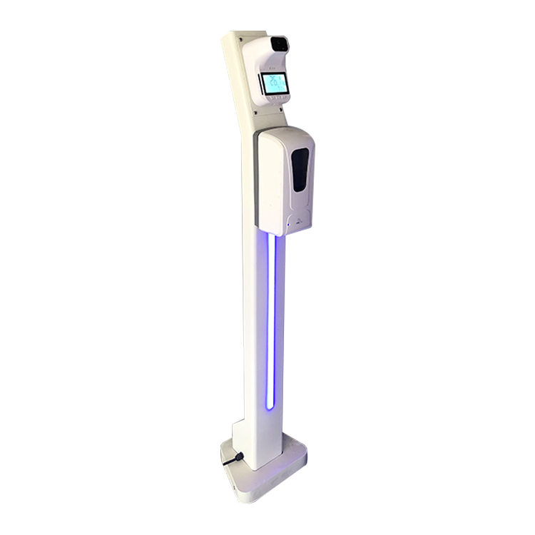 LongHe Human Temp Non-Contact Facial Recognition System Intelligent Temperature Measurement Device With Hand Sanitizer Dispenser 